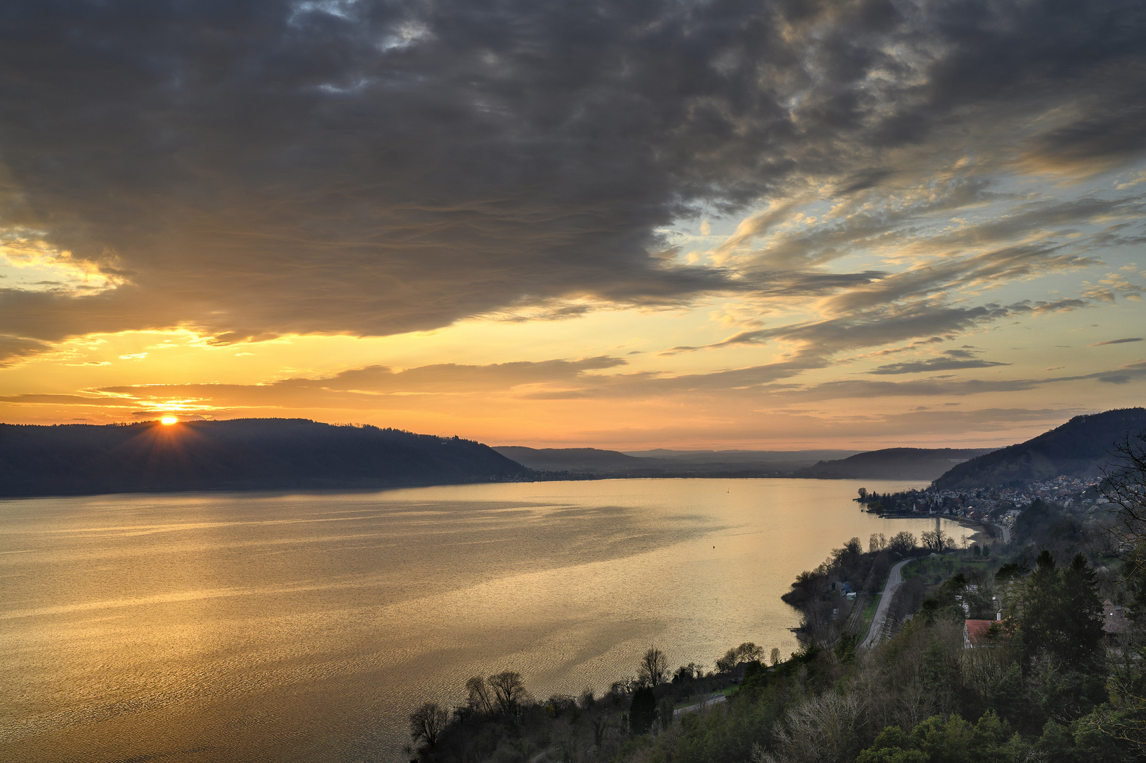 Abends am Überlinger See