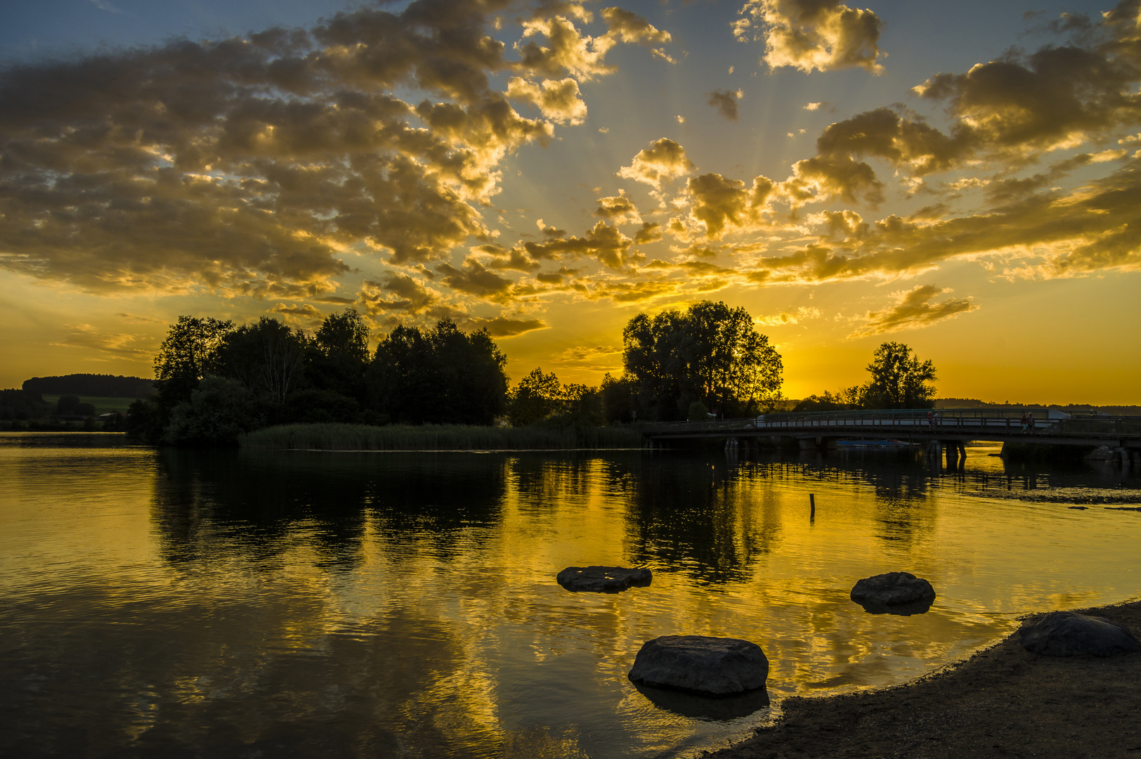 Abends am Waginger See 