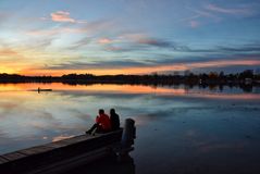 Abends am Wasser