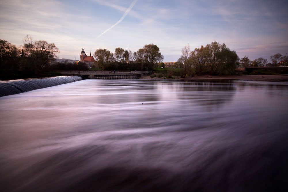 abends am Wehr