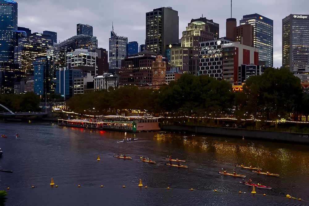 Abends am Yarra River