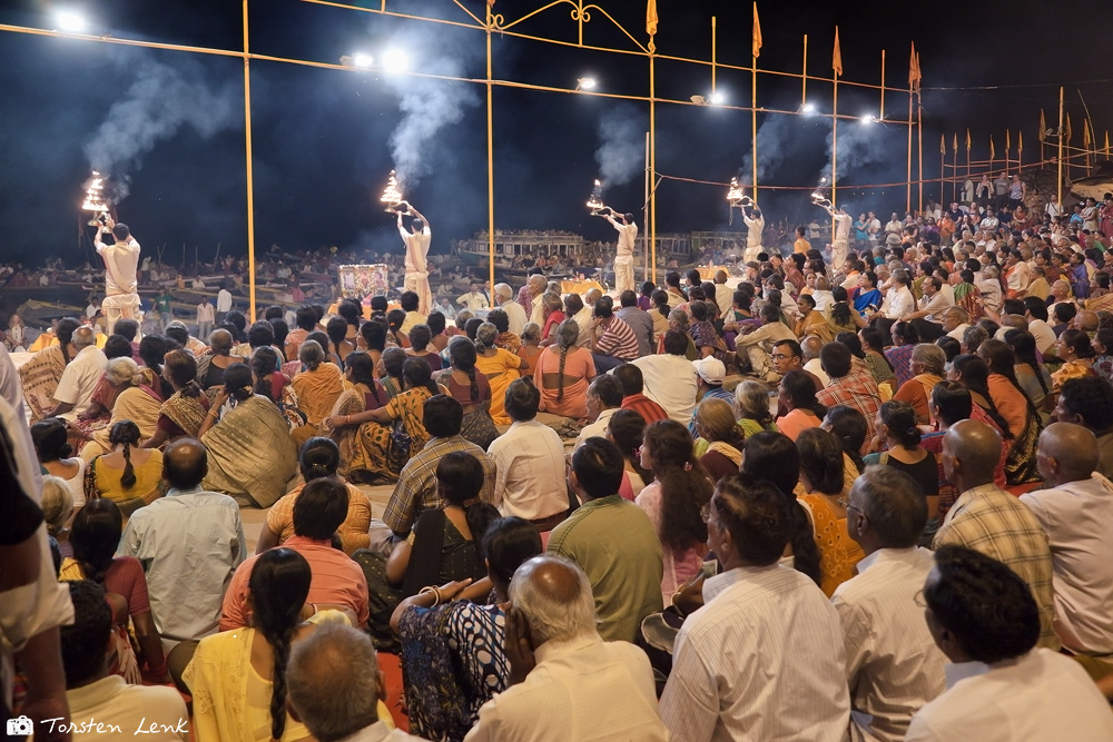 Abends an den Ghats in Varanasi