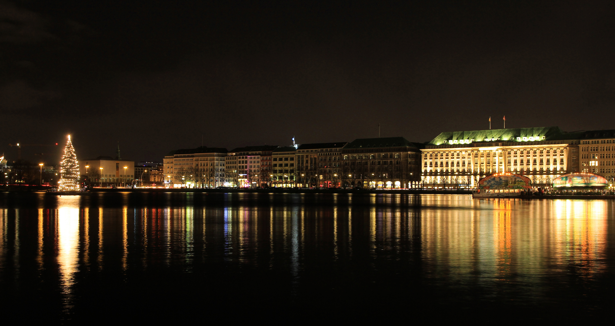 Abends an der Alster