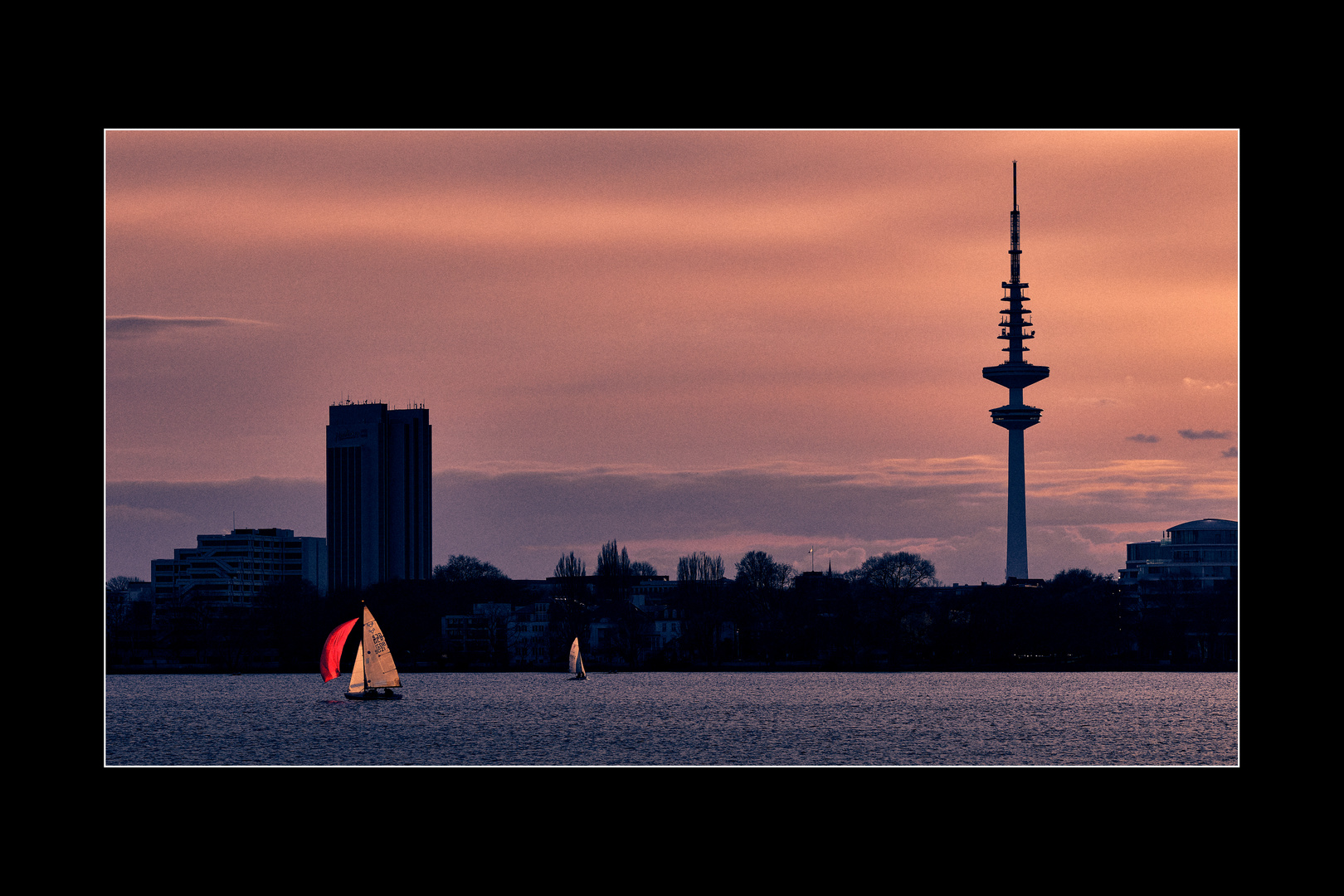 Abends an der Alster