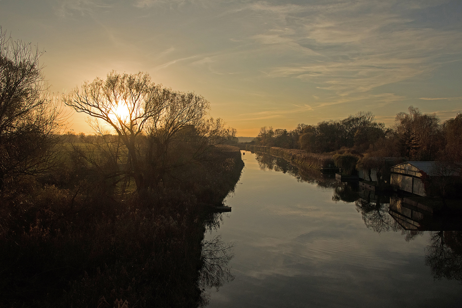 Abends an der alten Oder