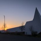 Abends an der Autobahnkirche