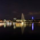 Abends an der Binnenalster