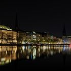 Abends an der Binnenalster