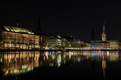 Abends an der Binnenalster