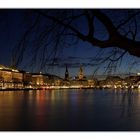 Abends an der Binnenalster