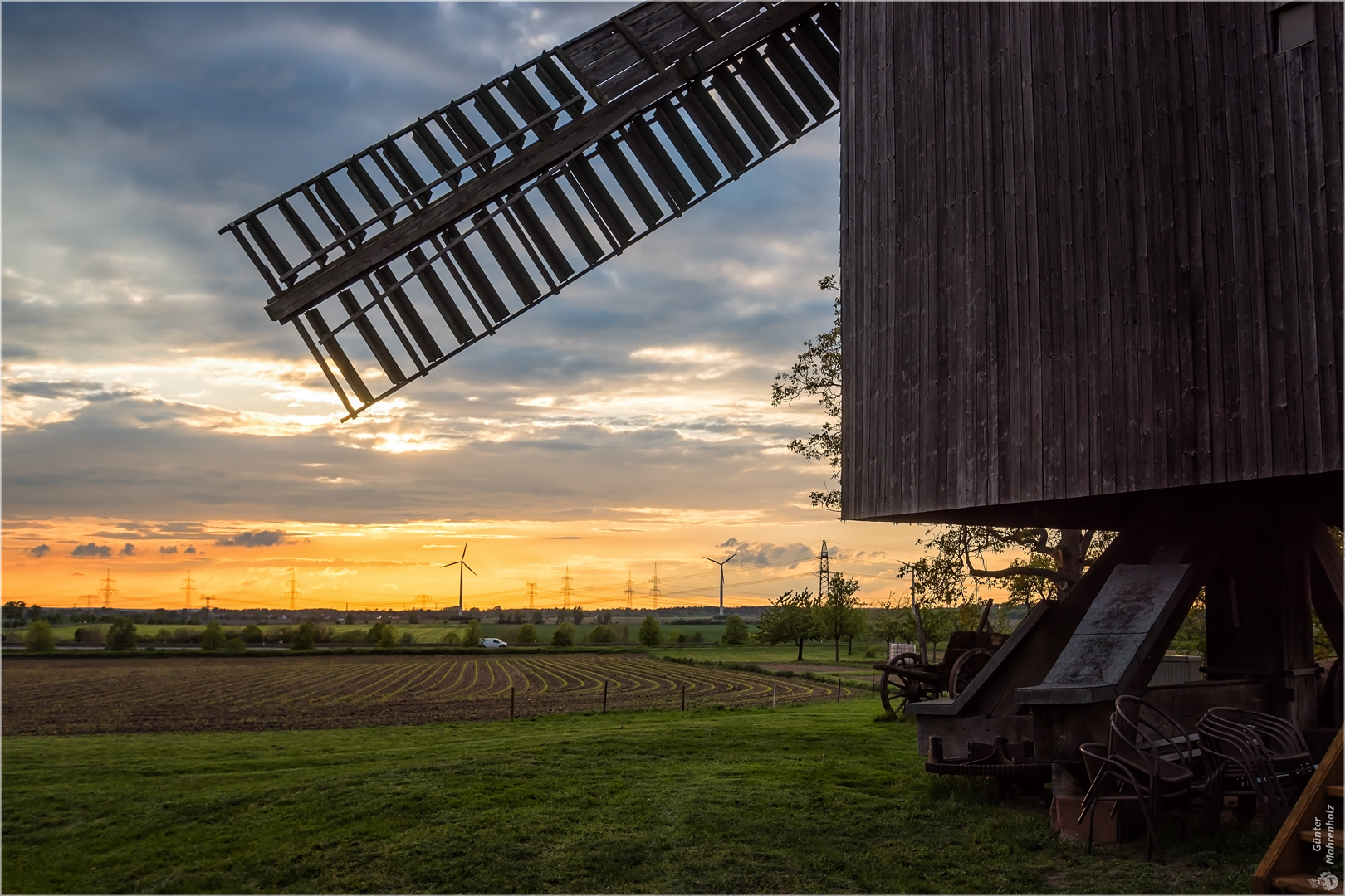 Abends an der Bockwindmühle