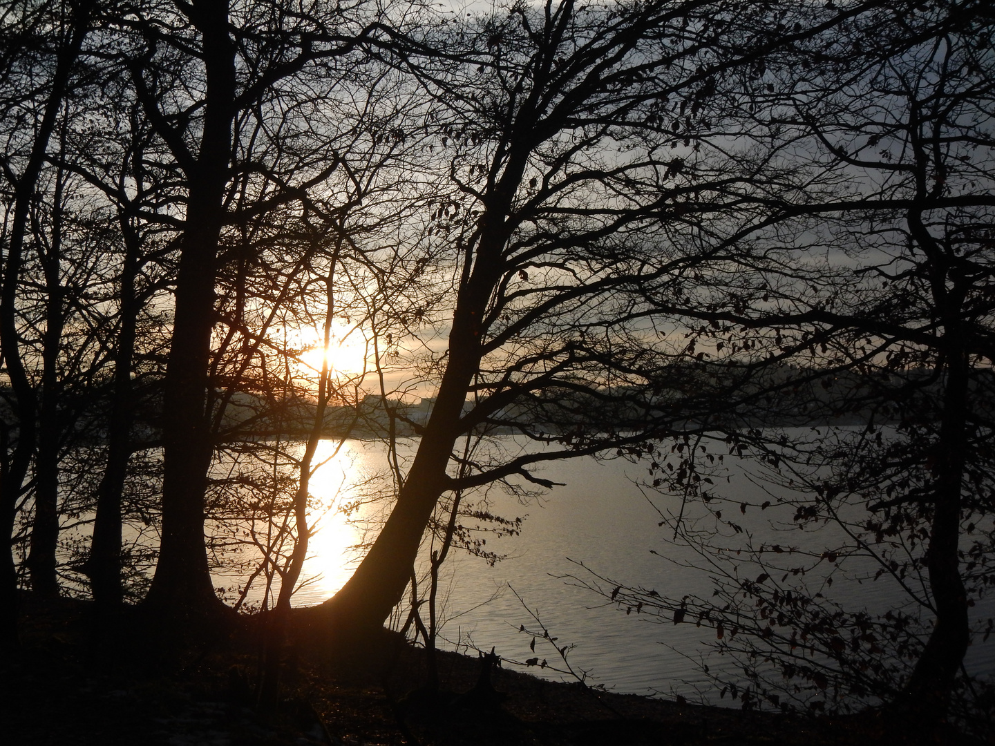 Abends an der Brucher Talsperre