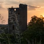 Abends an der Burg Arnstein