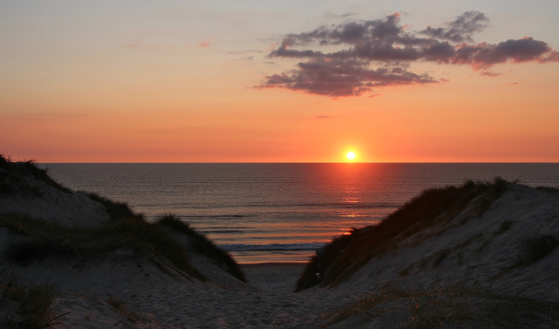 Abends an der dänischen Nordseeküste