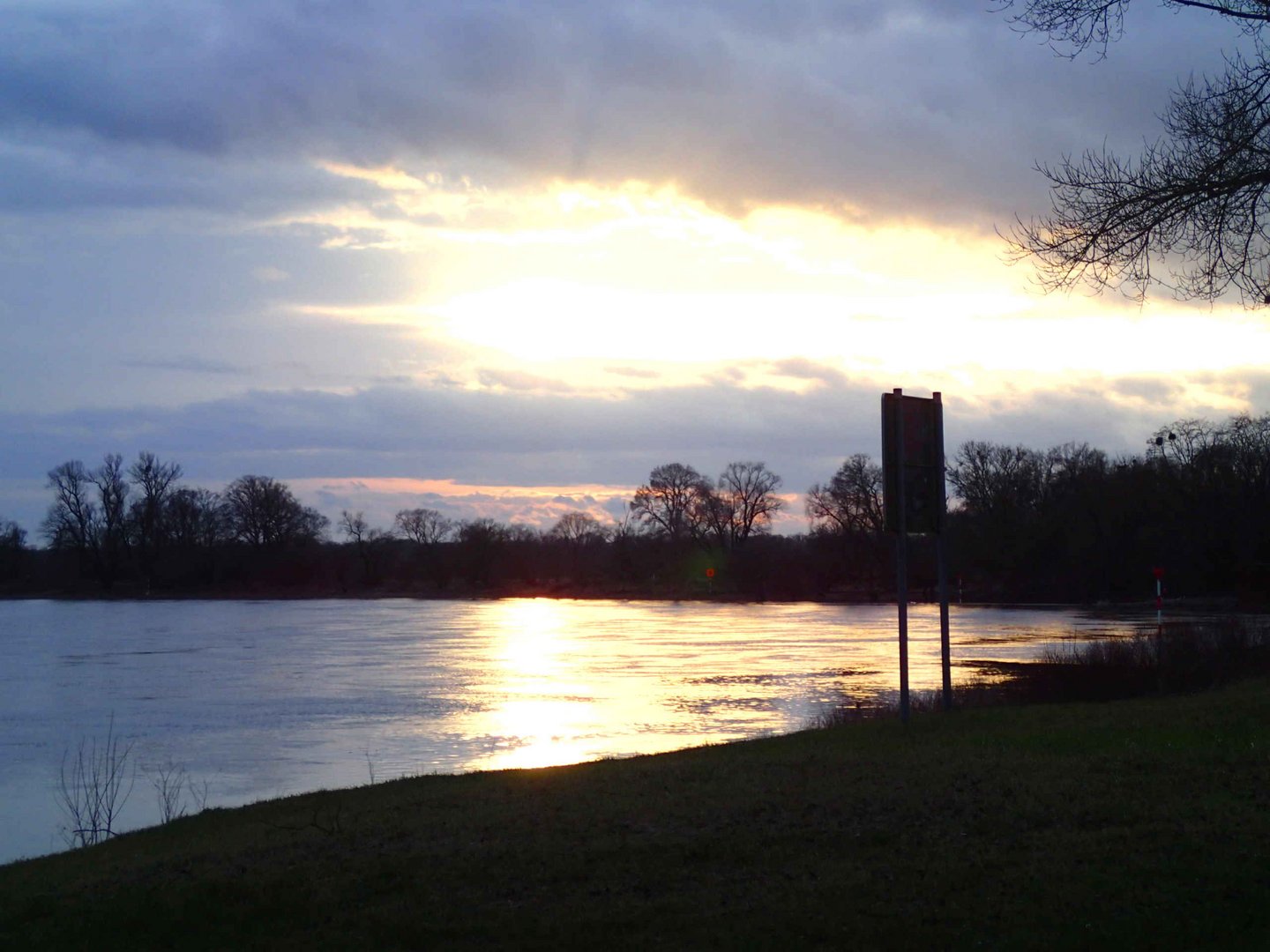 Abends an der Elbe