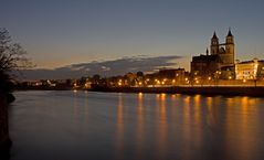 Abends an der Elbe