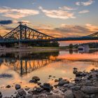 Abends an der Elbe