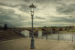 Abends an der Elbe