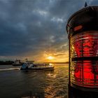 abends an der Elbe