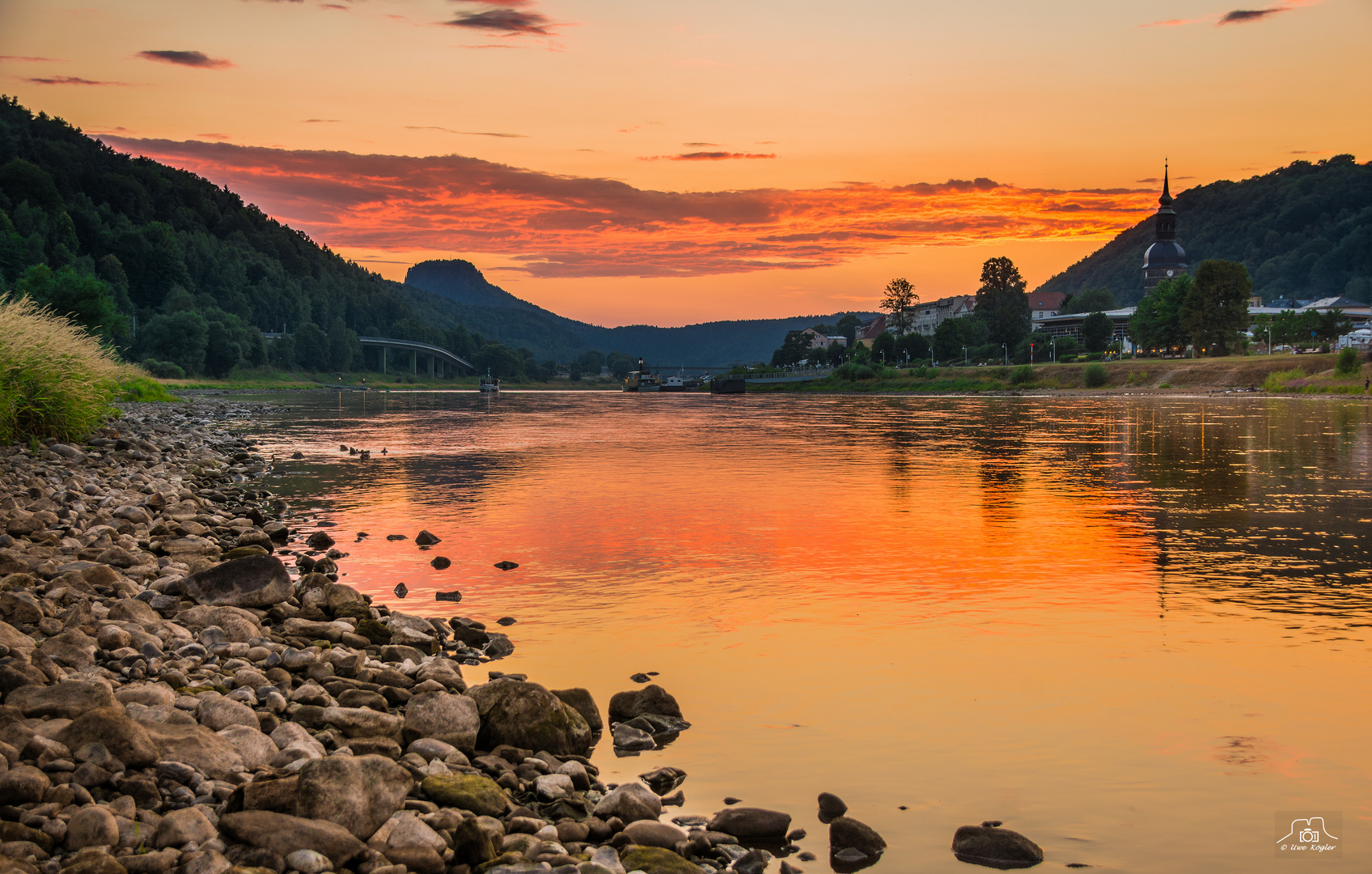 Abends an der Elbe bei Bad Schandau II