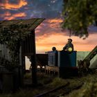 Abends an der Feldbahn