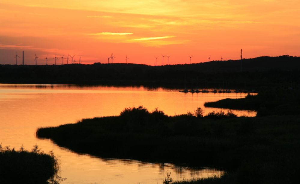 abends an der goitzsche