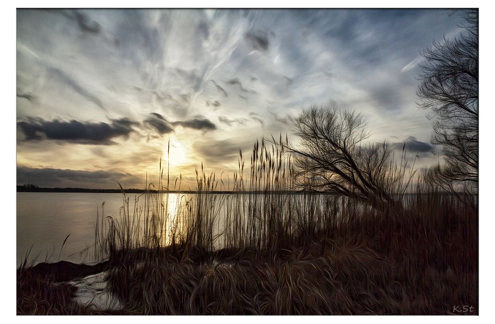 Abend`s an der Havel