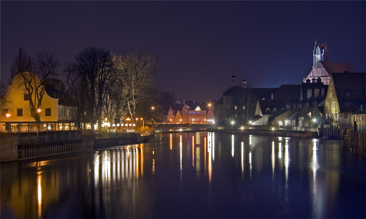 Abends an der Isar