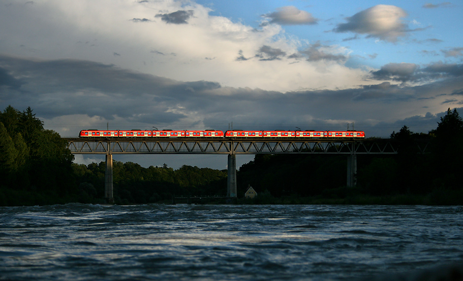 Abends an der Isar...