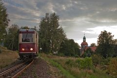 Abends an der Jonsdorfer Kirche