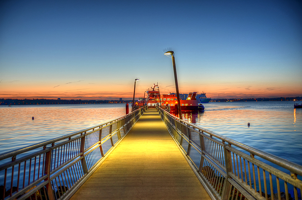 Abends an der Kieler Förde