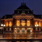 Abends an der Laeiszhalle in Hamburg