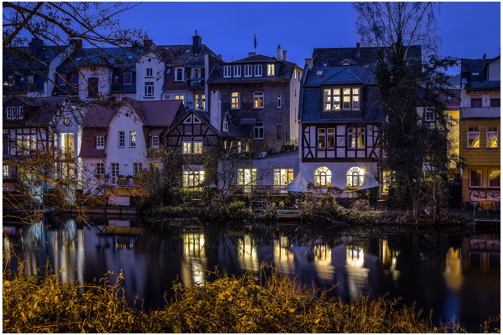 Abends an der Lahn