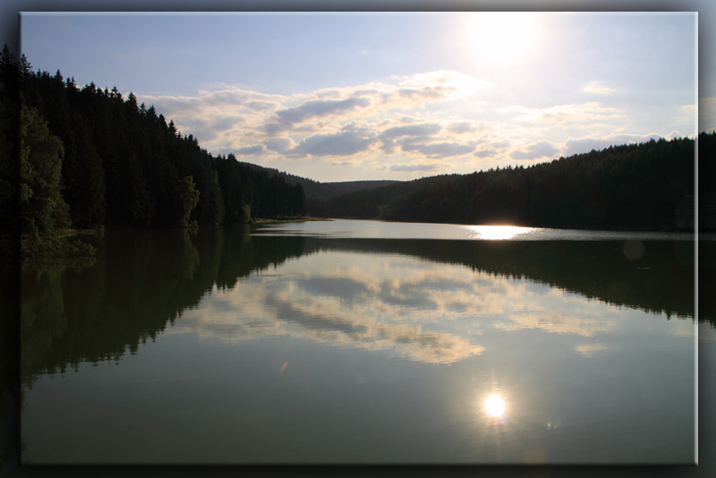 Abends an der Lütsche Talsperre