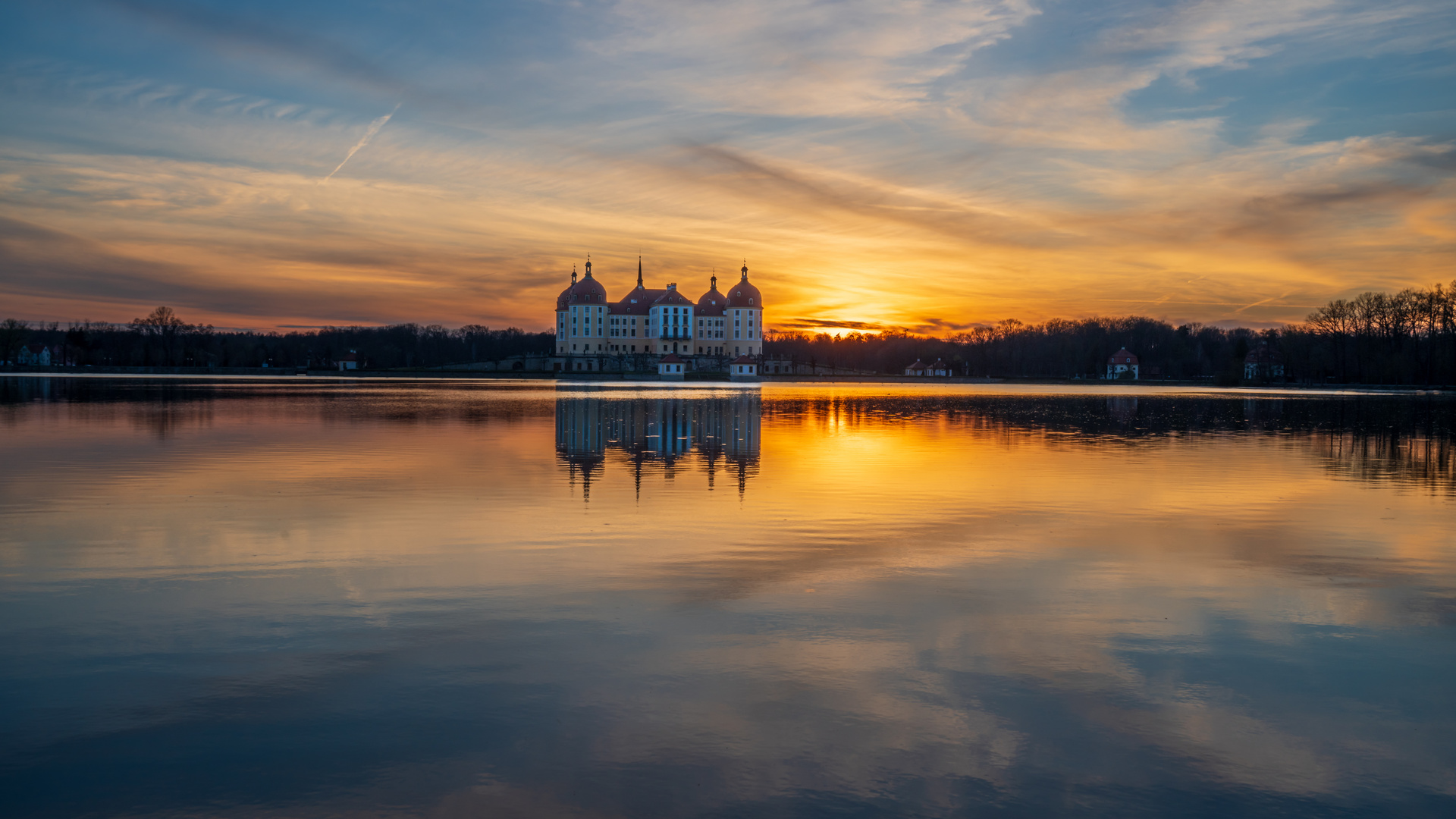 Abends an der Moritzburg (1)