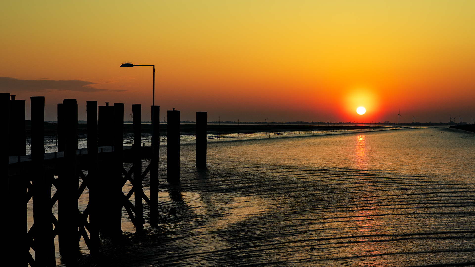 Abends an der Nordsee