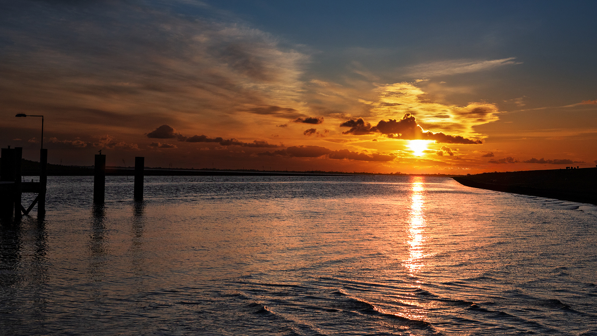 Abends an der Nordsee