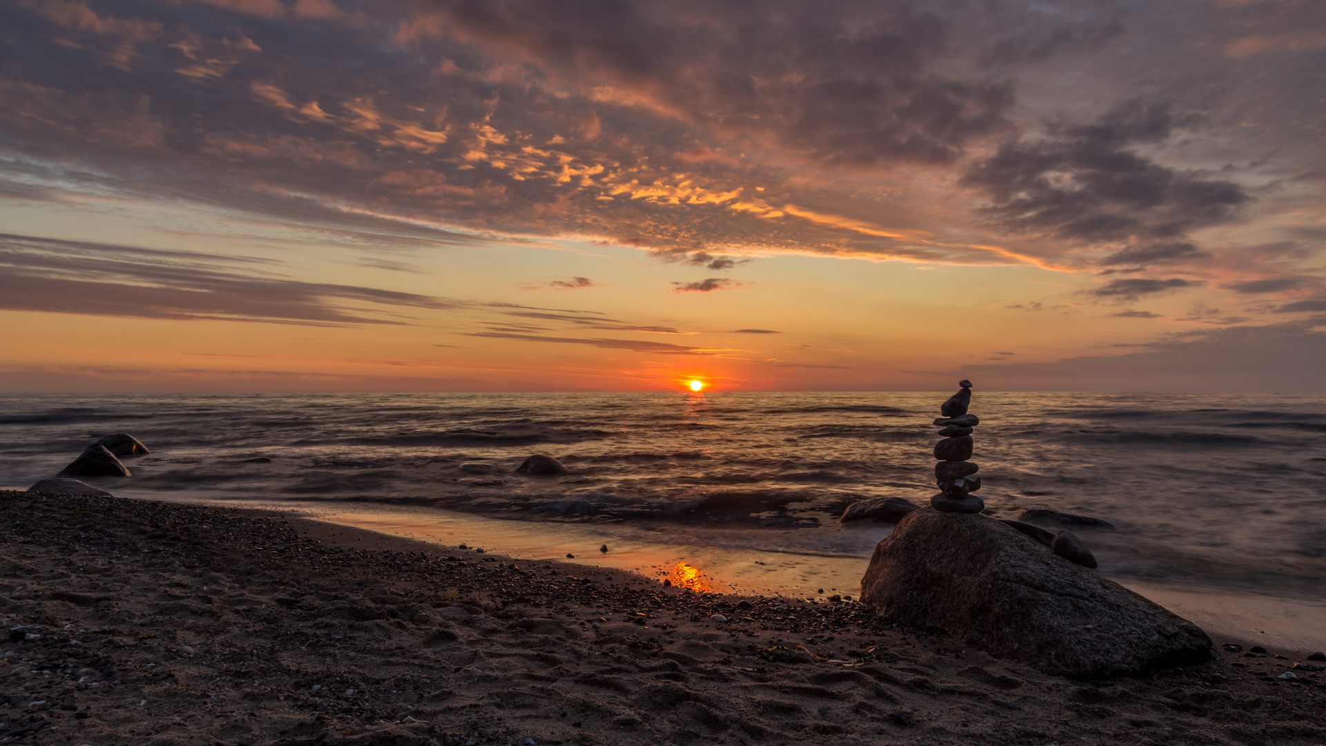 Abends an der Ostsee