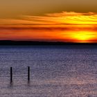 Abends, an der Ostsee