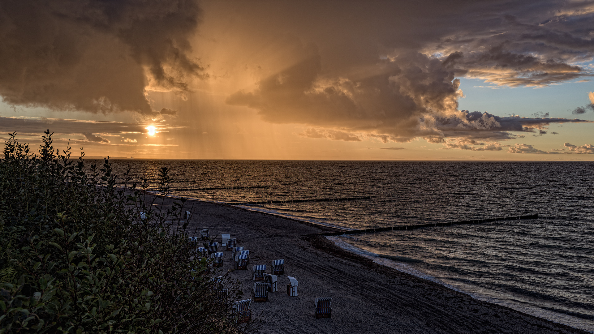 Abends an der Ostsee