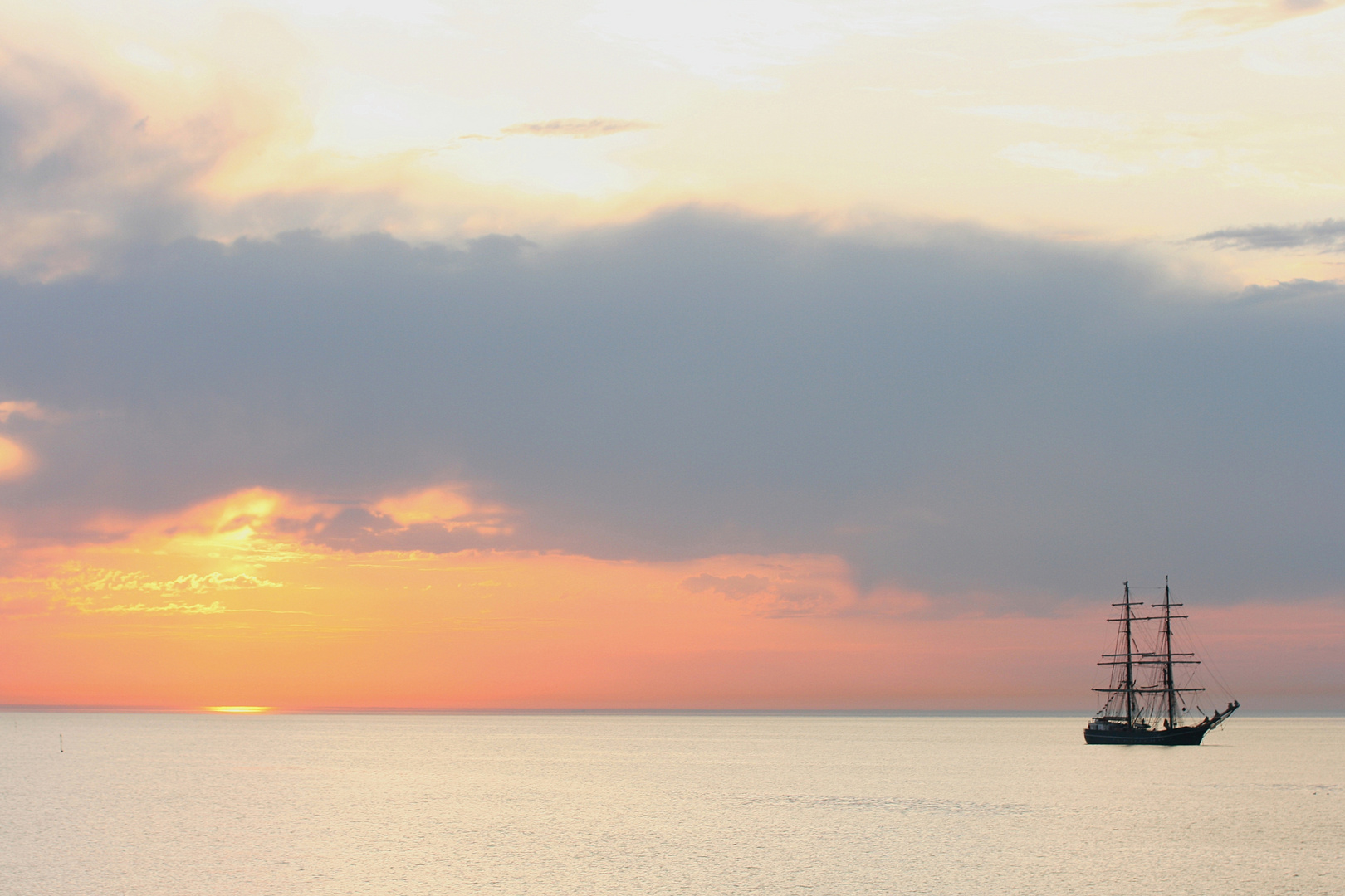 Abends an der Ostsee