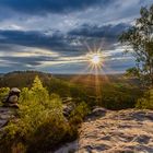 Abends an der Papststein-Aussicht