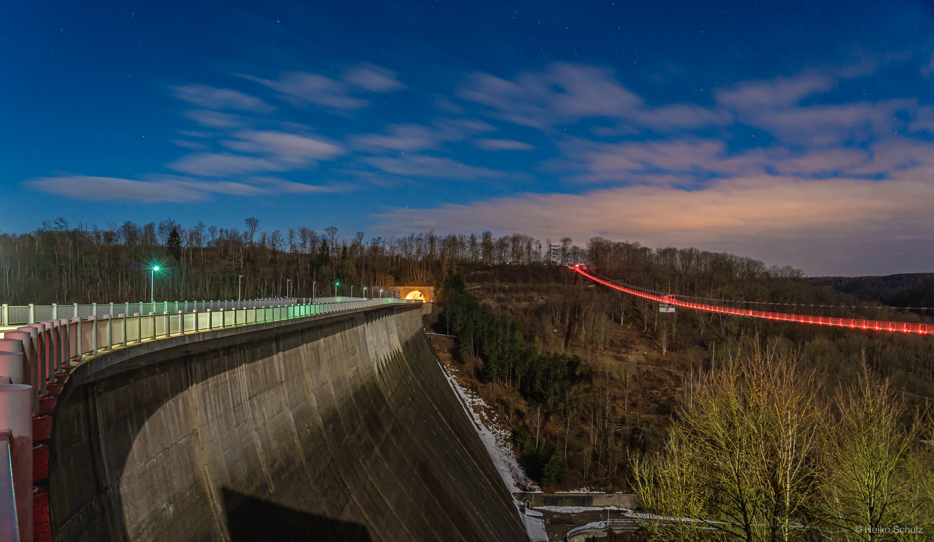 Abends an der Rappbode-Talsperre