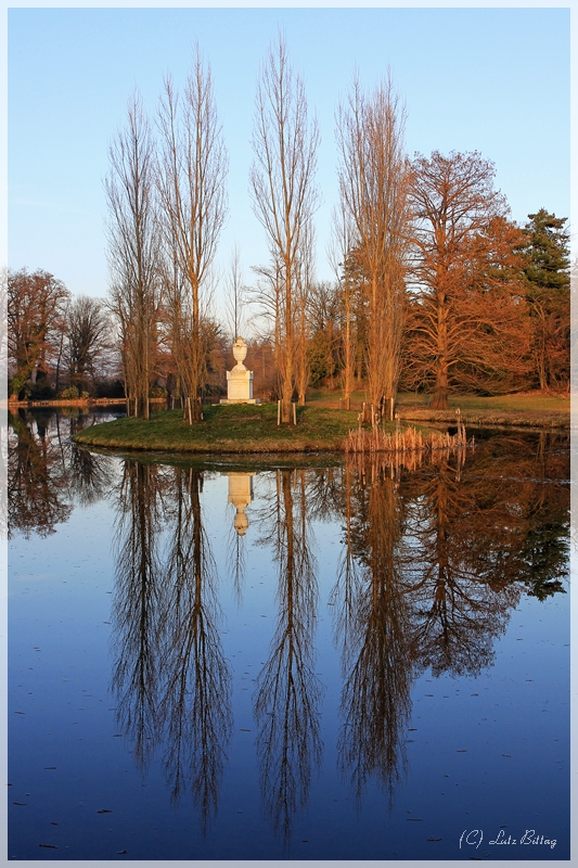 Abends an der Rousseau-Insel