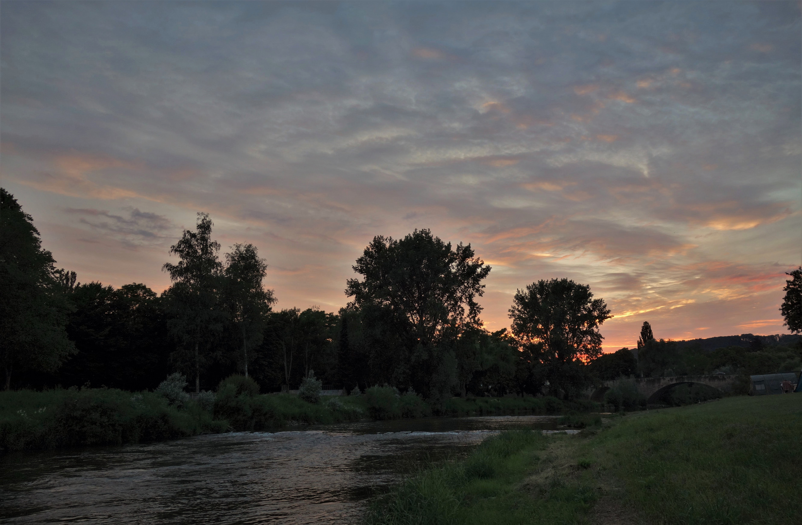 Abends an der Sauer...