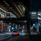 Abends an der Schwebebahn ,...