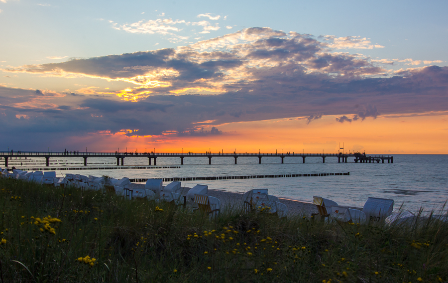 Abends an der Seebrücke