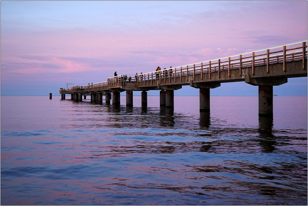 Abends an der Seebrücke...