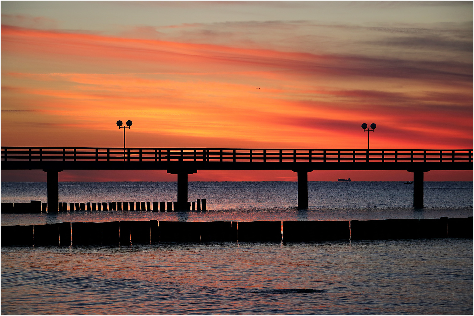 Abends an der Seebrücke...