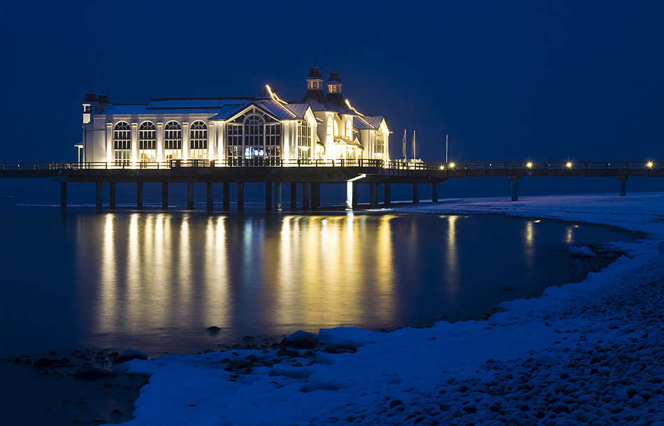 Abends an der Seebrücke